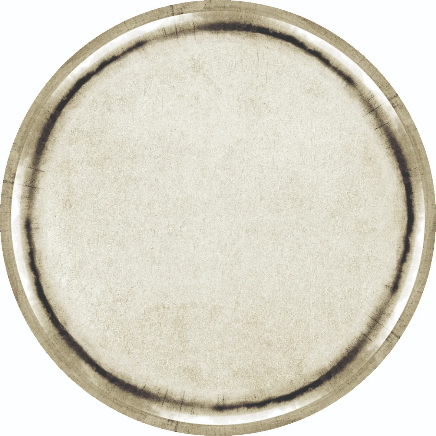 Rundt teppe - Arriate (beige/grå) (Størrelse: Ø 160 cm)