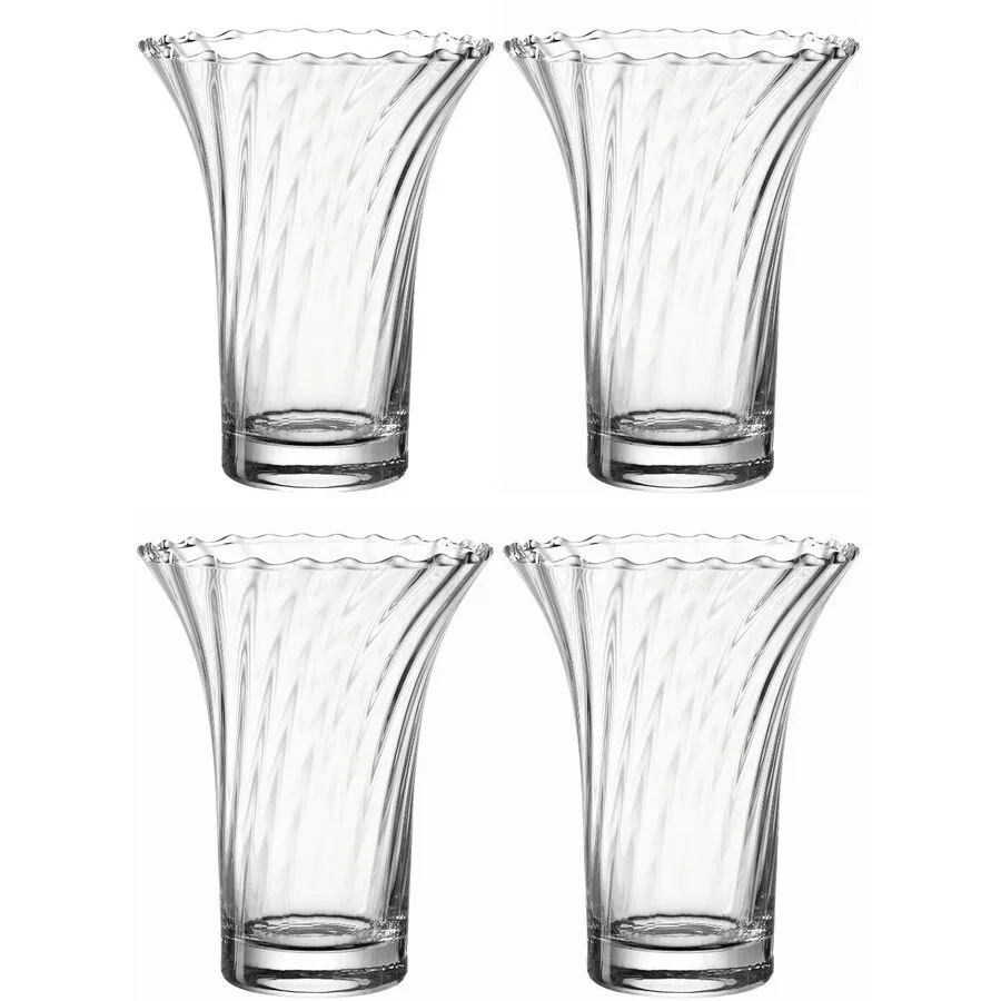 Vasen-Set Leonardo Transparent Glas 18 cm