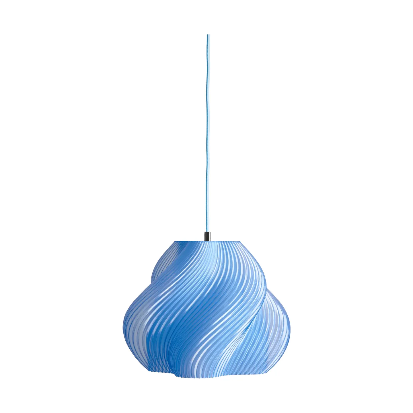 Crème Atelier Soft Serve Pendelleuchte Blueberry sorbet-Messing, 02, 25 cm