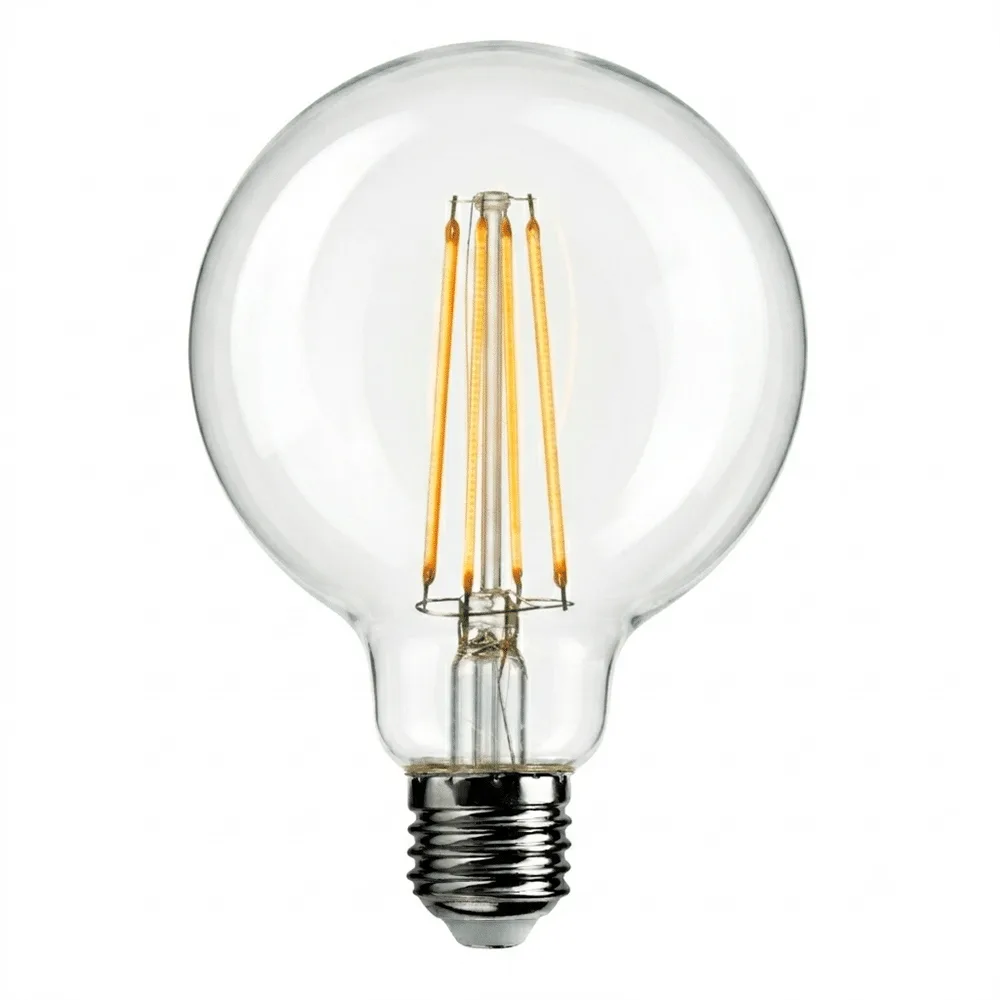 Globlampa LED 100mm 8W 850lm Dim to Warm Klar E27