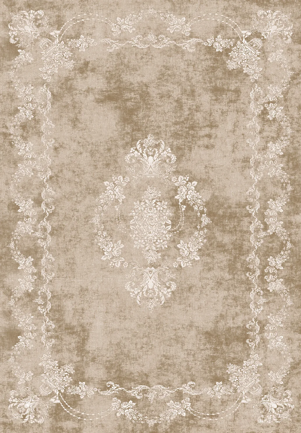 Wilton-teppe - Taknis (lys beige) (Størrelse: 130 x 190 cm)