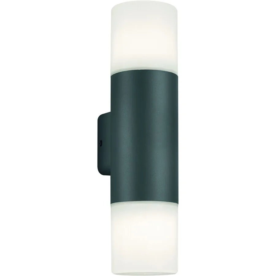 Wandlampe aussen Cleara Grau 8.5 cm 33 cm - Farbe: anthrazit - Material: Aluminium-Druckguss