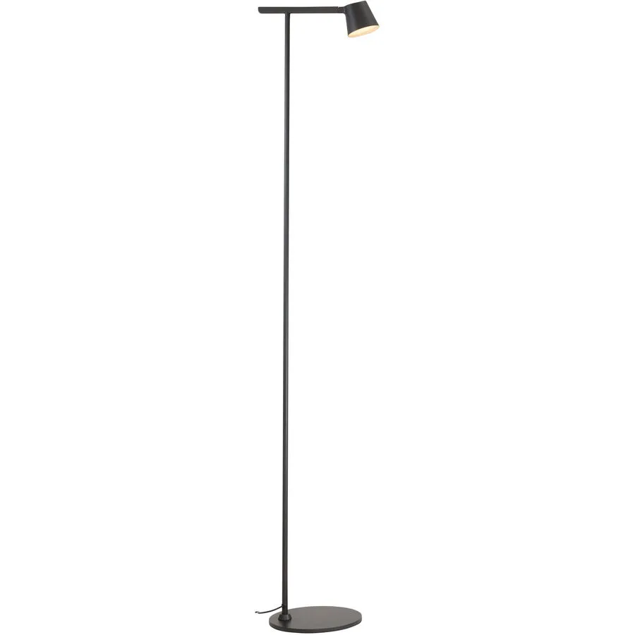 Stehlampe Flint Metall/ Acryl schwarz metallic 5W LED - LED- LED Energiesparlampe