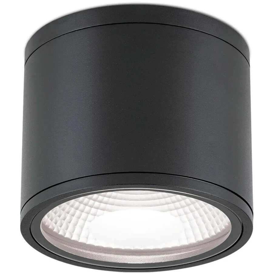 Deckenlampe aussen Sputnik Schwarz - Material: Siluminguss - Lichtfarbe: Warmweiss