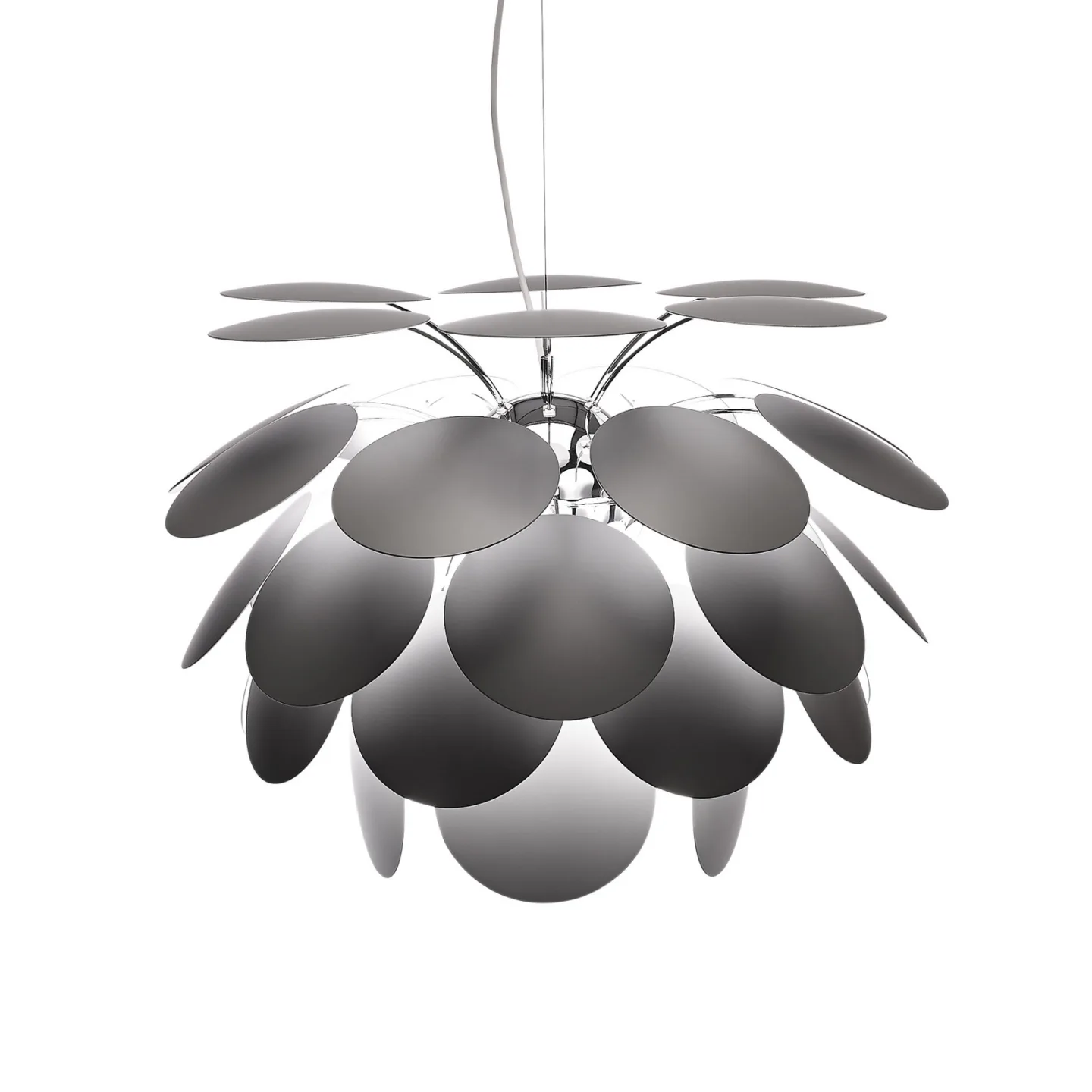 Discoco Pendelleuchte Ø68 Matt Grau - Marset Discocó - Wohnzimmer - Design - Kunststoff - Einflammig