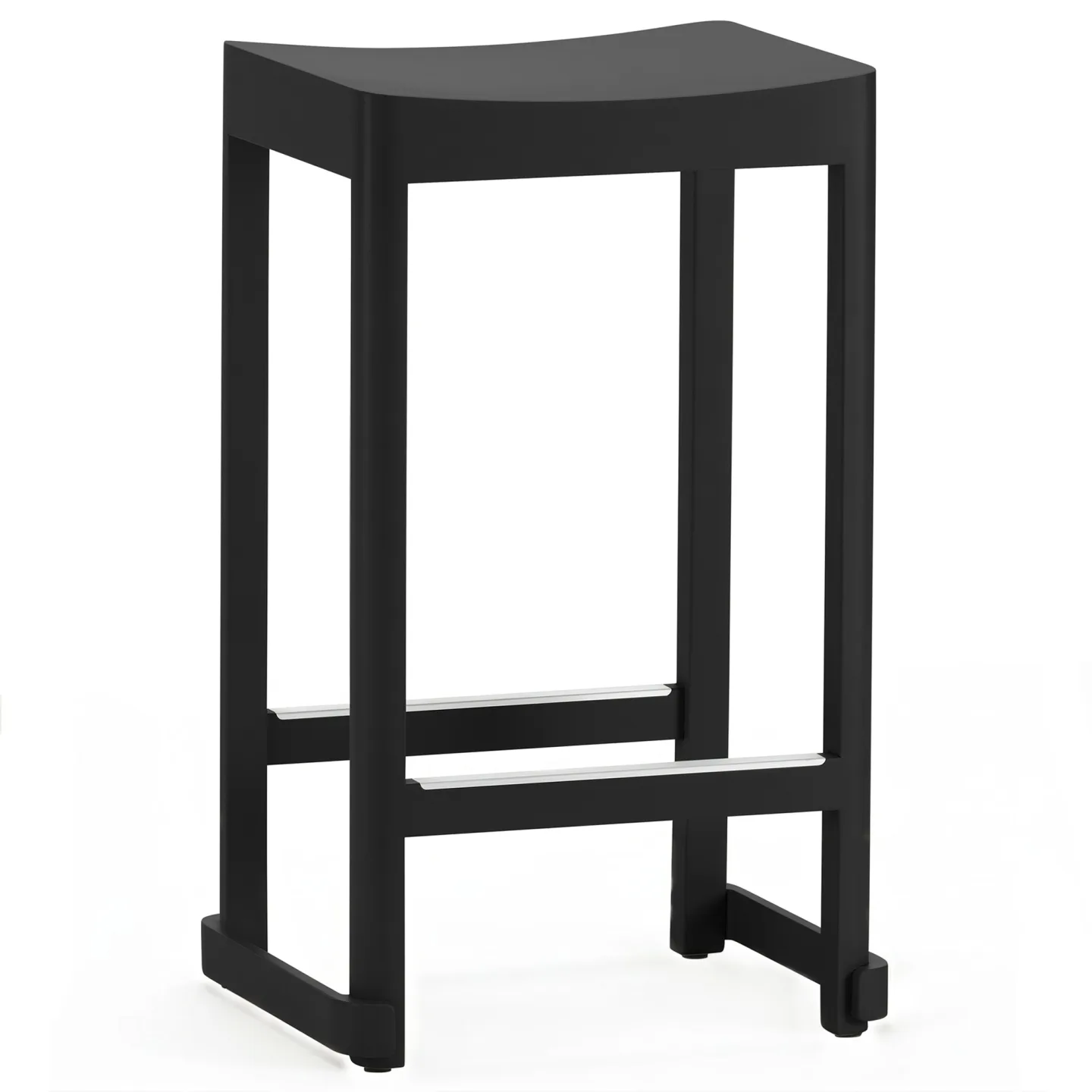 Artek - Atelier Stool 65 cm Beech Black Lacquered - Barstolar - TAF Studio - Svart - Trä