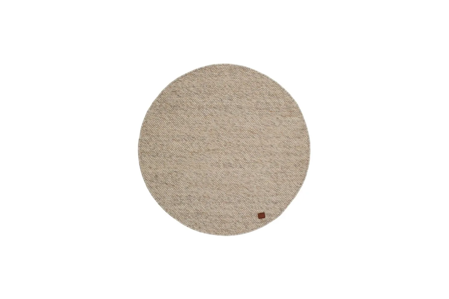 Skagen Ullmatta 300 cm Rund - Sandmelange
