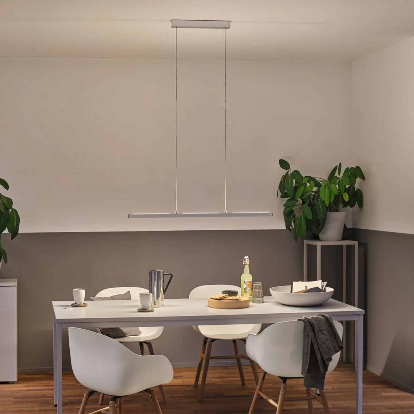Lento LED Pendelleuchte TW Zigbee Dim. Matt Chrom - Paulmann - Wohnzimmer - Modern - Metall - Einflammig