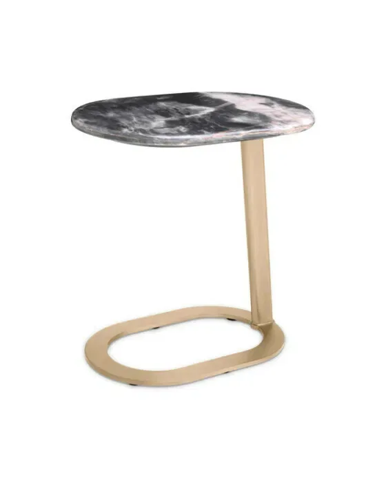 Oyo Side Table Black Marble