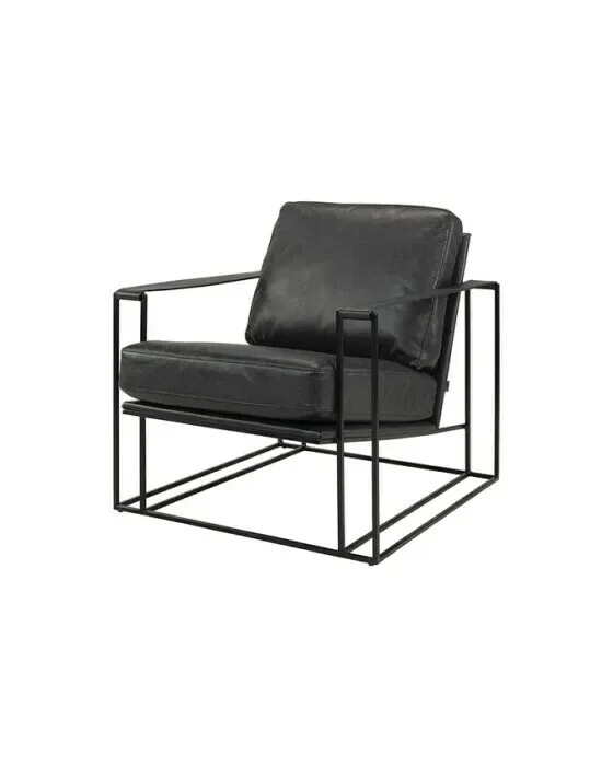 Bellagio lænestol læder sort