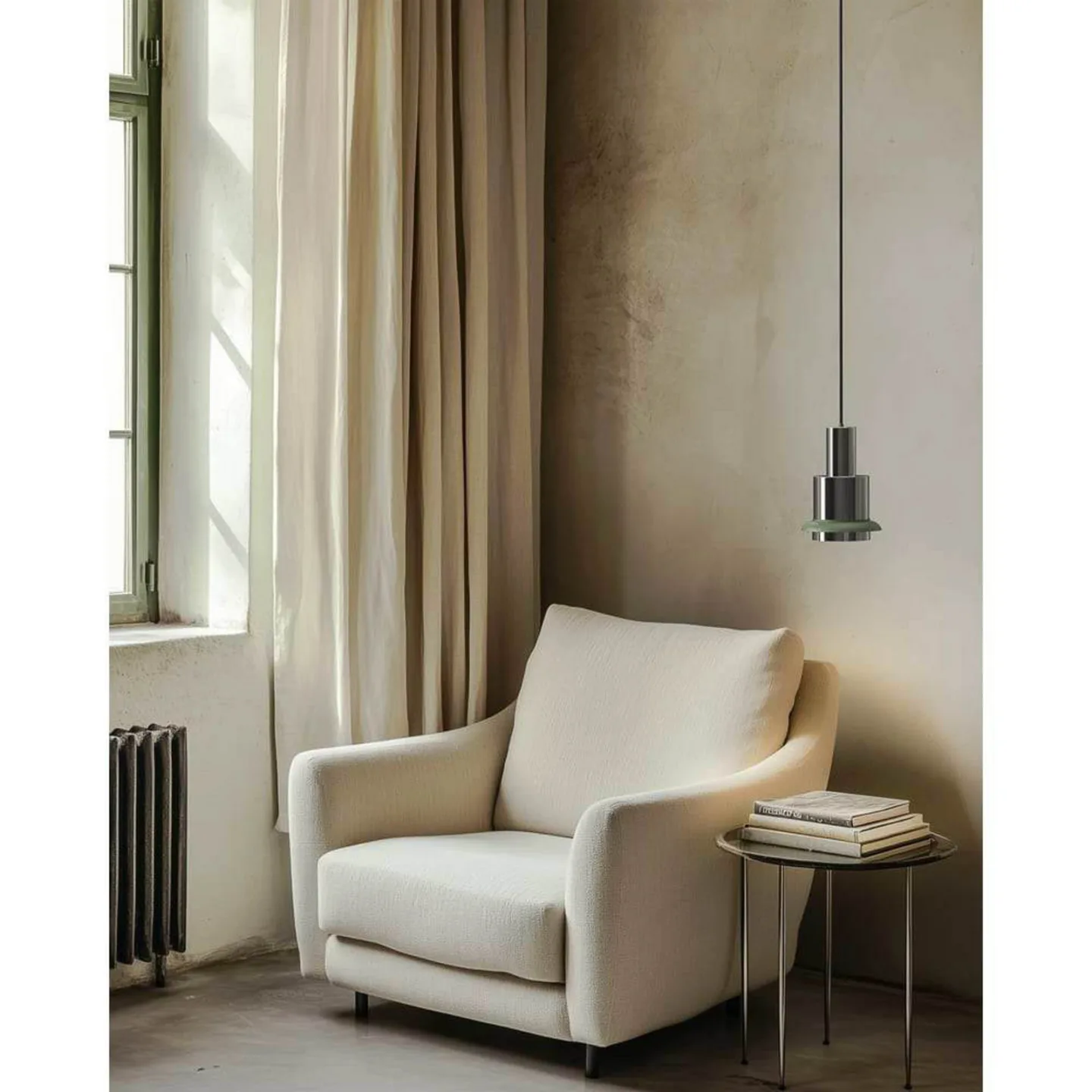 Chaumont Pendelleuchte Ø19xH28 Nickel/Green - DCW - Wohnzimmer - Metall