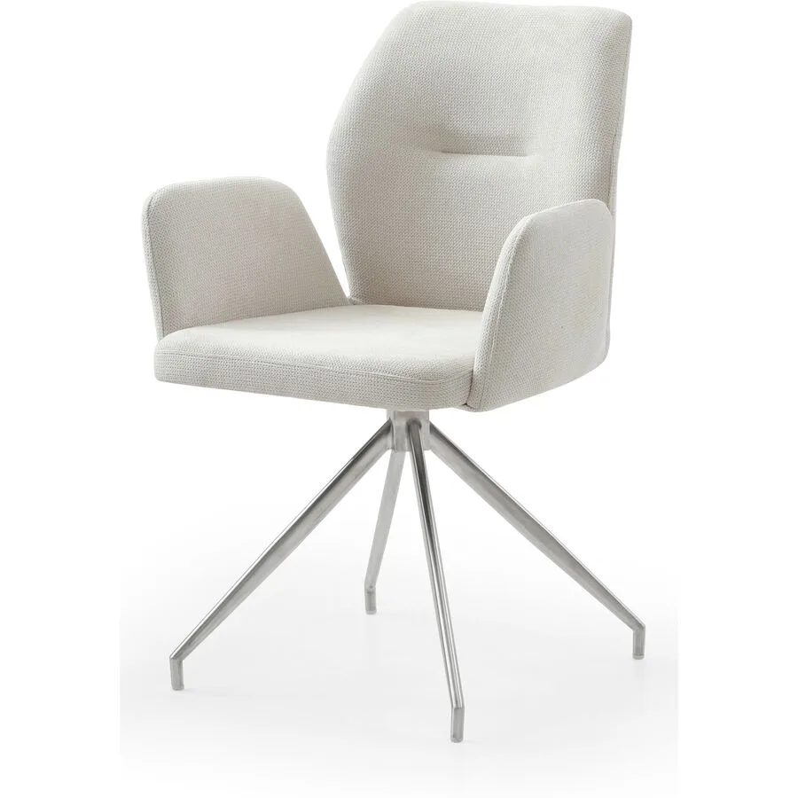 Stuhl Pascal creme Strukturstoff