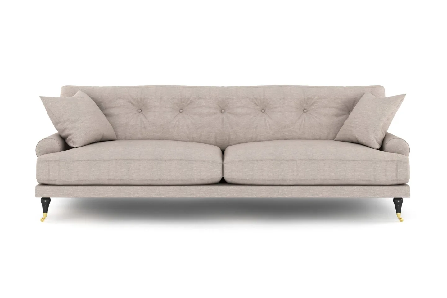 Andrew 3-sits Tygsoffa - Beige