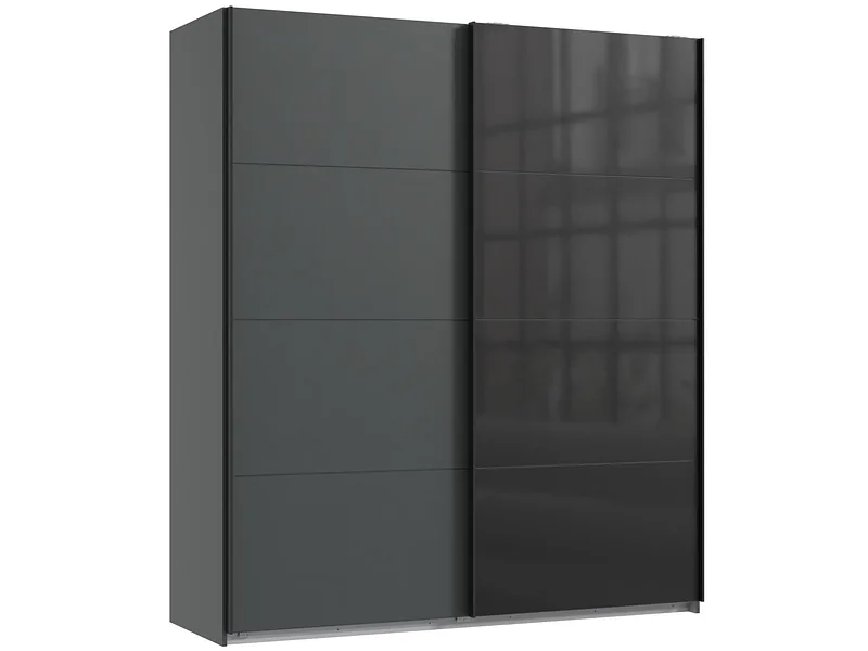 Schwebetürenschrank MIDNIGHT grafit 2 Türen
