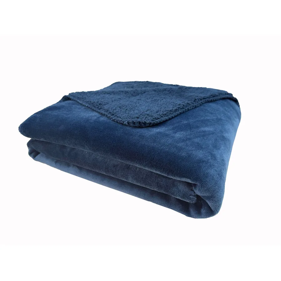 Wohndecke Emma 130x170cm blau - Material: 100% Polyester