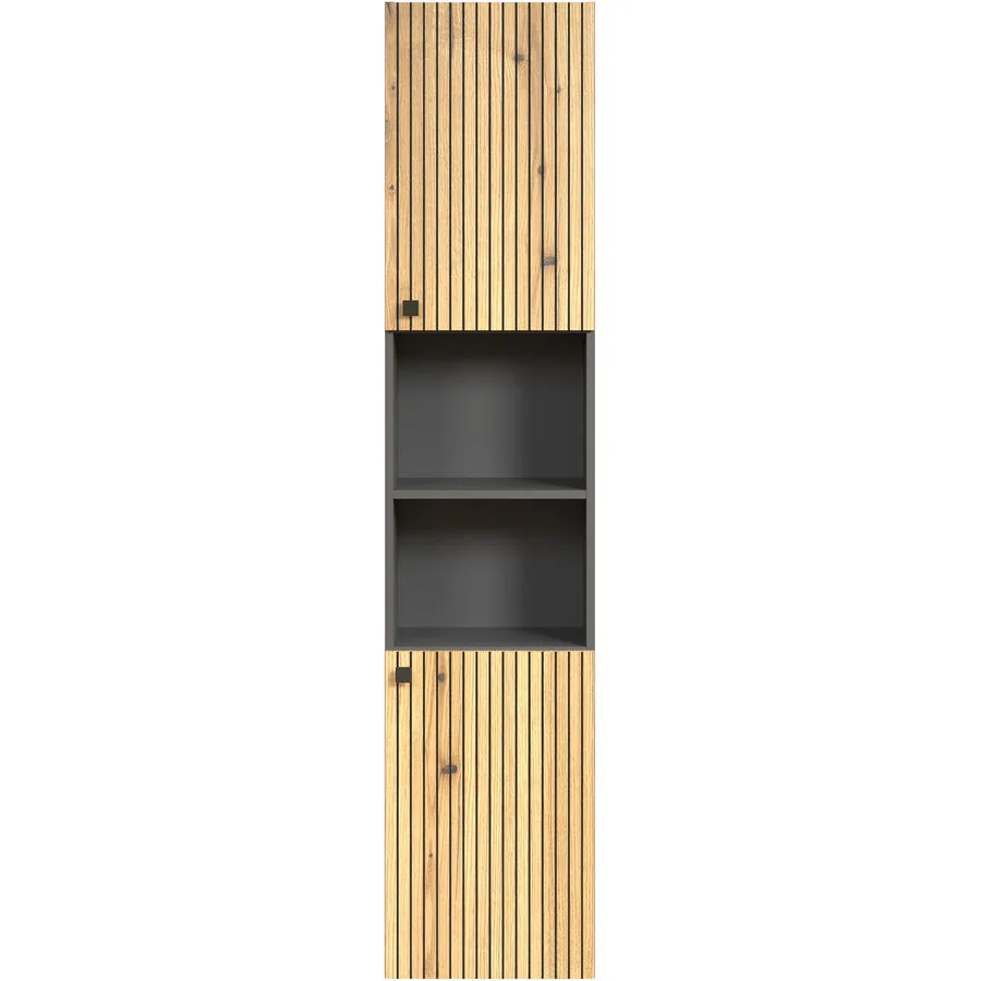 Hochschrank Garfield anthrazit Holzwerkstoff B 40 T 186 H 31 cm