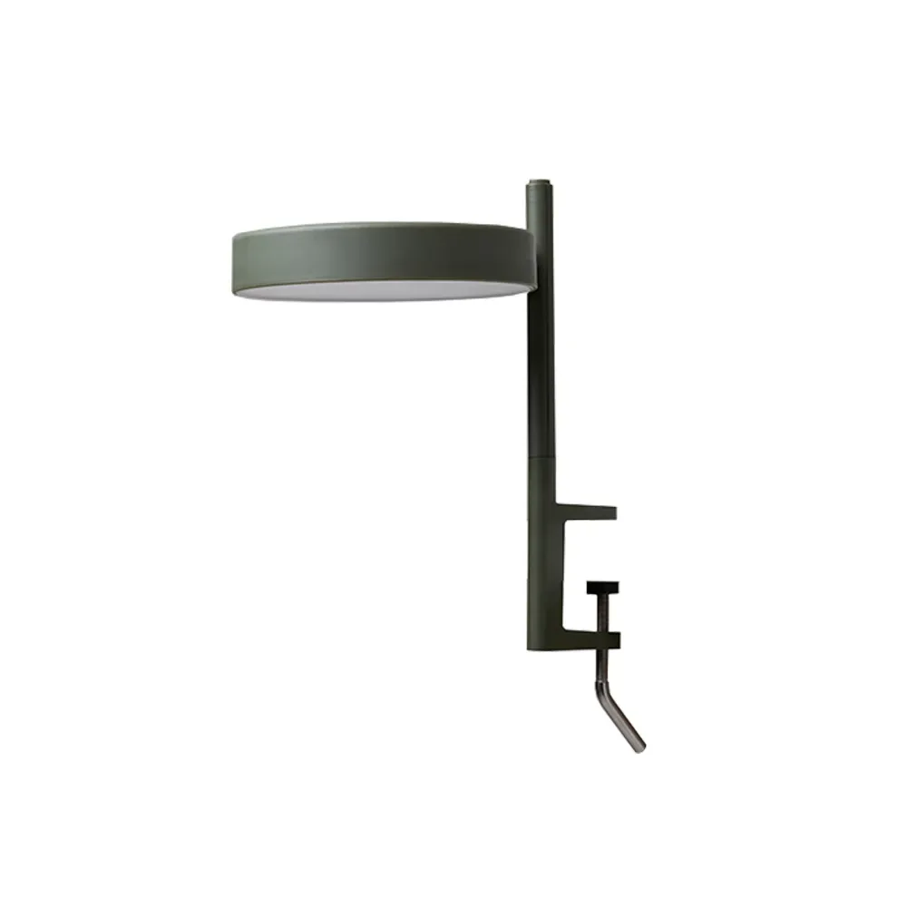 Wastberg+ w182 Pastille c1 bordslampa olive green, kort arm, klämfäste