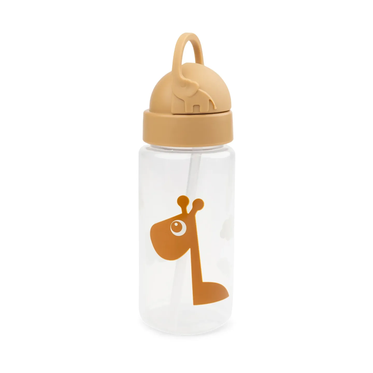 Done by deer Raffi Flasche mit Strohhalm Mustard