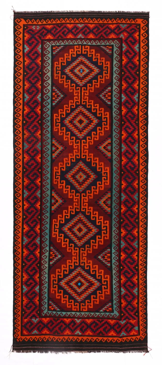 Orientalsk kelimteppe 424 x 175 cm