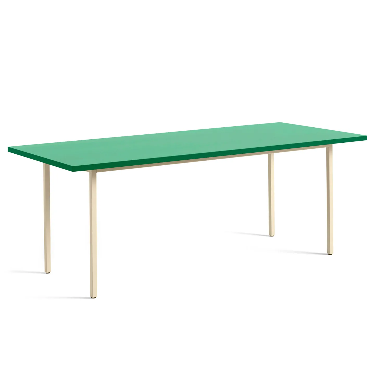 HAY - Two-Colour Table 200 Green Mint / Ivory - Matbord - Muller Van Severen - Grön,Beige - Metall
