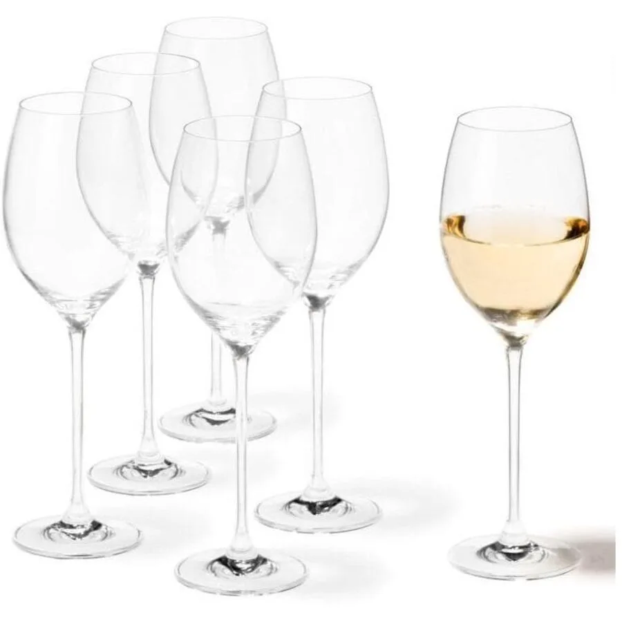 Weissweingläser-Set Leonardo transparent Kristallglas H 25 cm 0.40 l 6 Stk