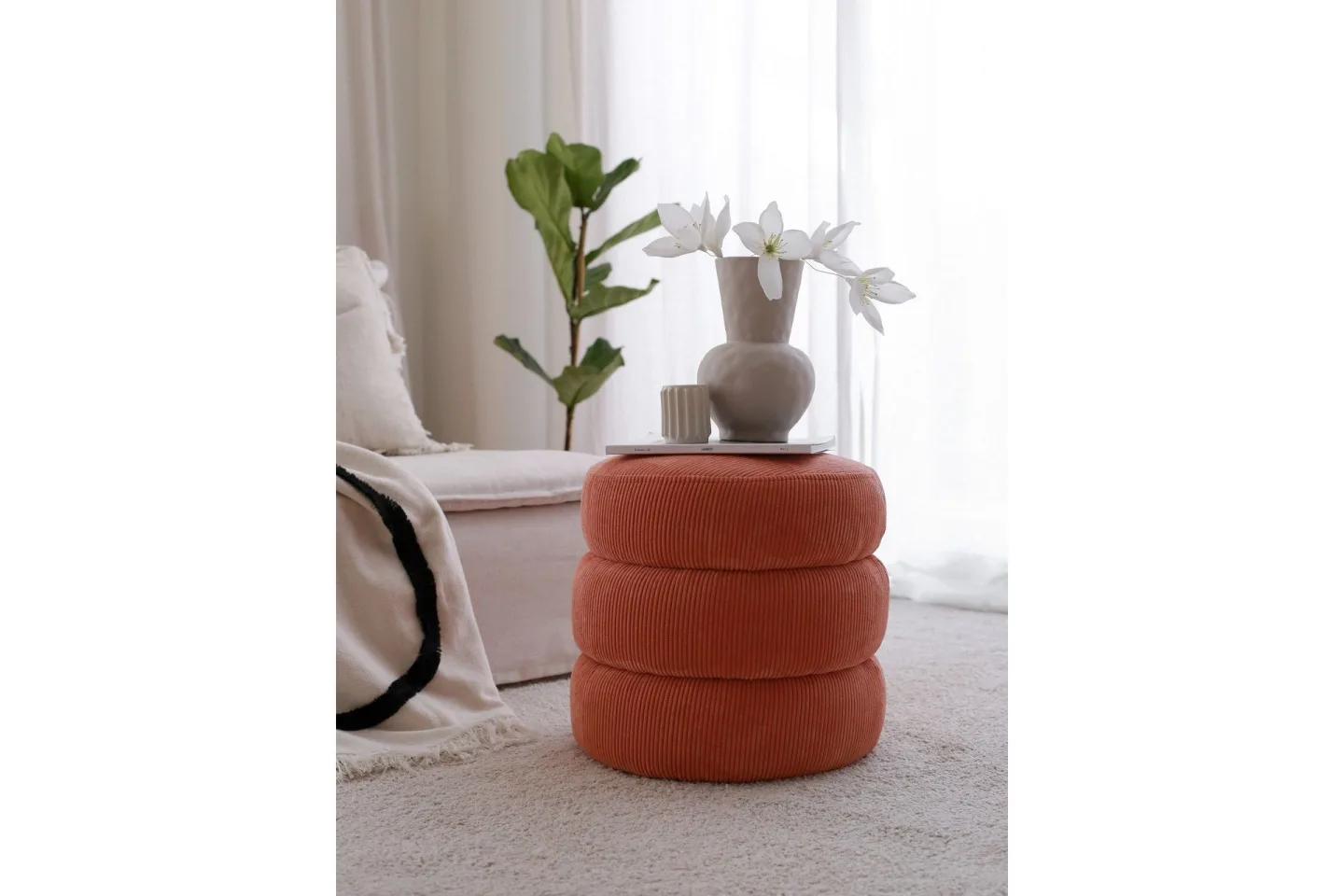 Boum Sittpuff 40 cm - Korall