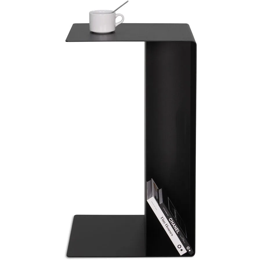 Spinder Design Beistelltisch Hesta schwarz Stahl B 30 H 68 cm
