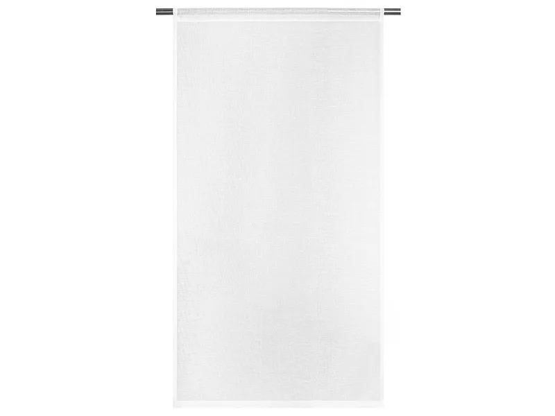 Scheibengardinen AMÉO 60x120cm kleiderstangegriff durchsichtig weiss