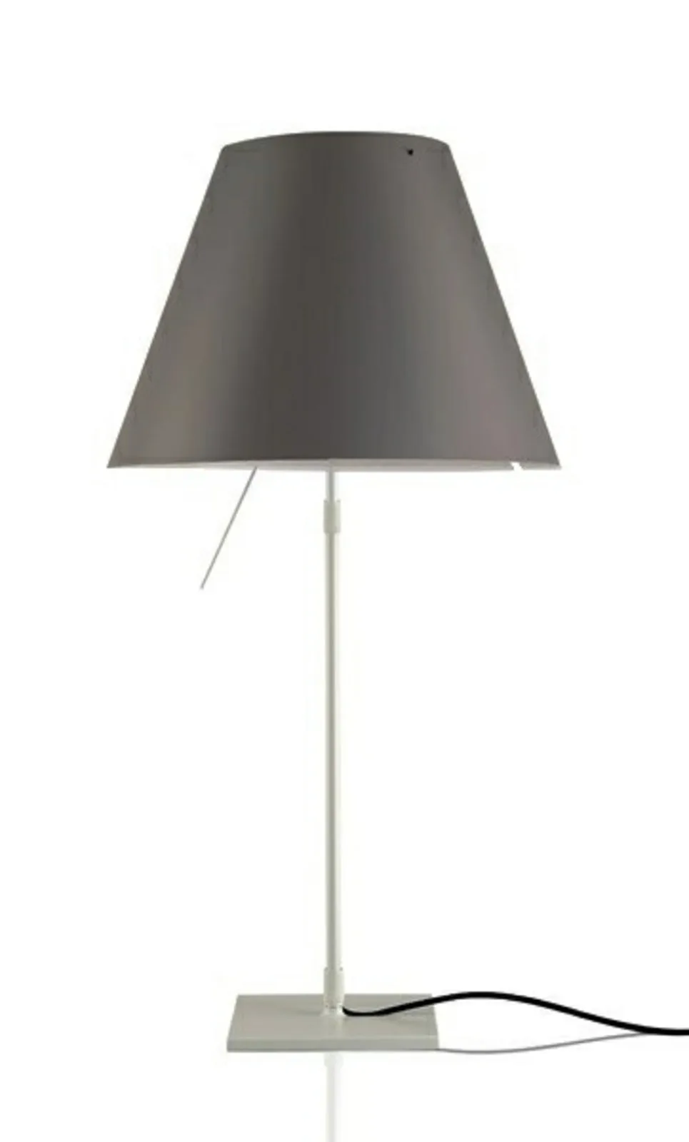 Costanza Tischleuchte Alu/ Concrete Grey - Luceplan - Wohnzimmer - Aluminium