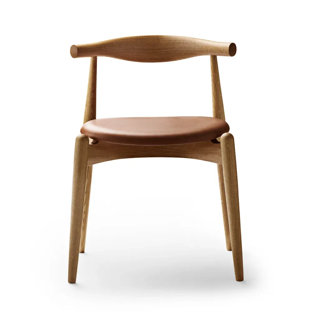 Carl Hansen & Søn CH20 stol Sif 90 läder natur-oljad ek
