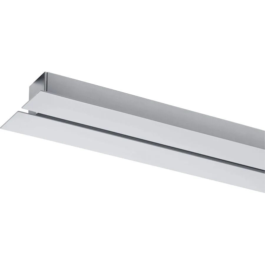 Designer-Pendellampen-Schiene Bankamp Strada 2.0 aluminium matt 200 cm - Farbe: silber - LED - Lichtfarbe: Extra warmweiss - Schiene- LED
