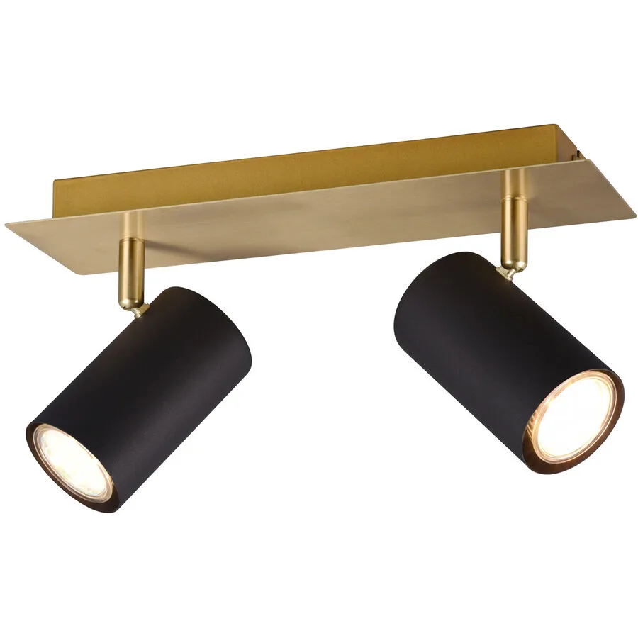 Spot Manste Gold/Schwarz Metall 30 cm 15 cm - Farbe: schwarz-gold