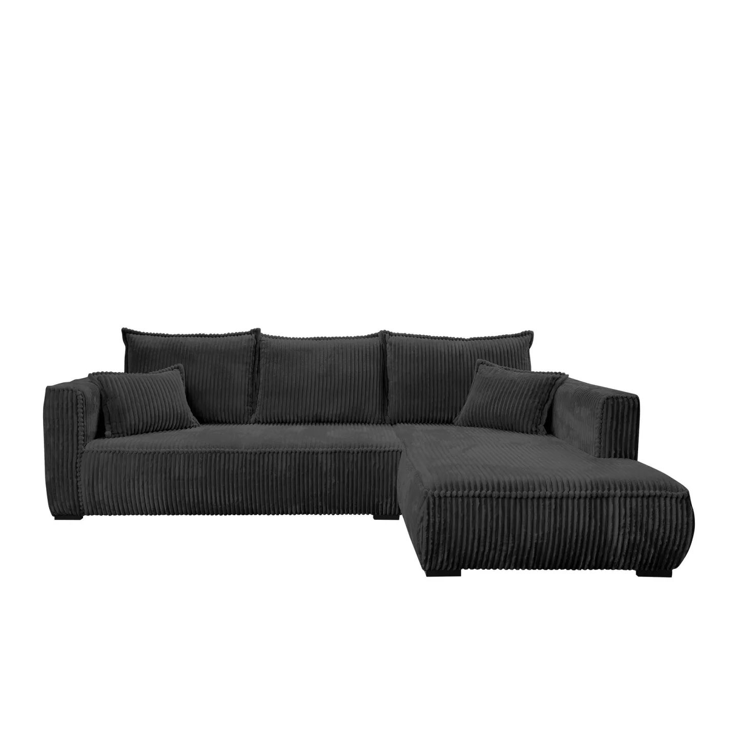 Puente 4-sits Soffa med divan - svart