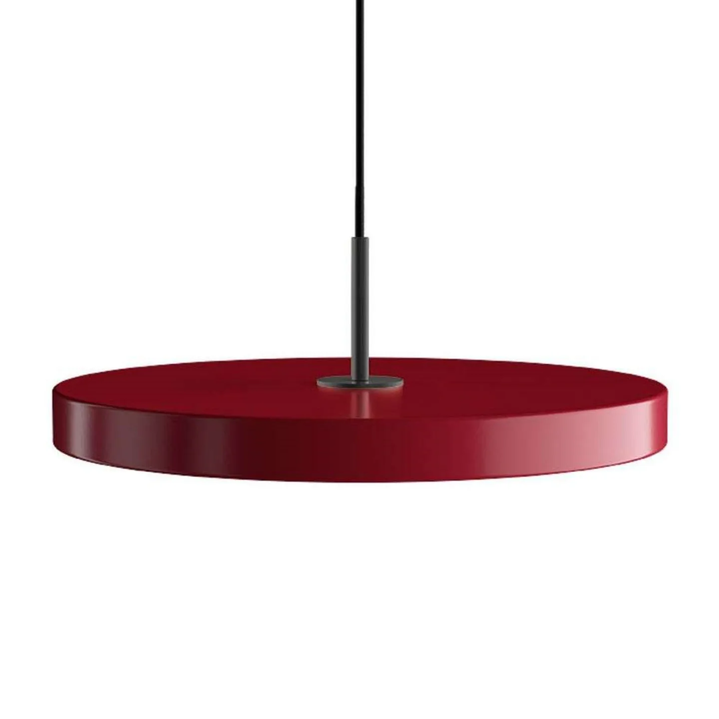Asteria Pendel Medium Ruby Red/Black Top - UMAGE - Stue - Metall