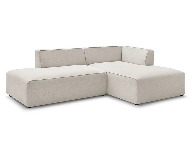 Ecksofa BOBOCHIC MEGEVE Stoff chiniert beige
