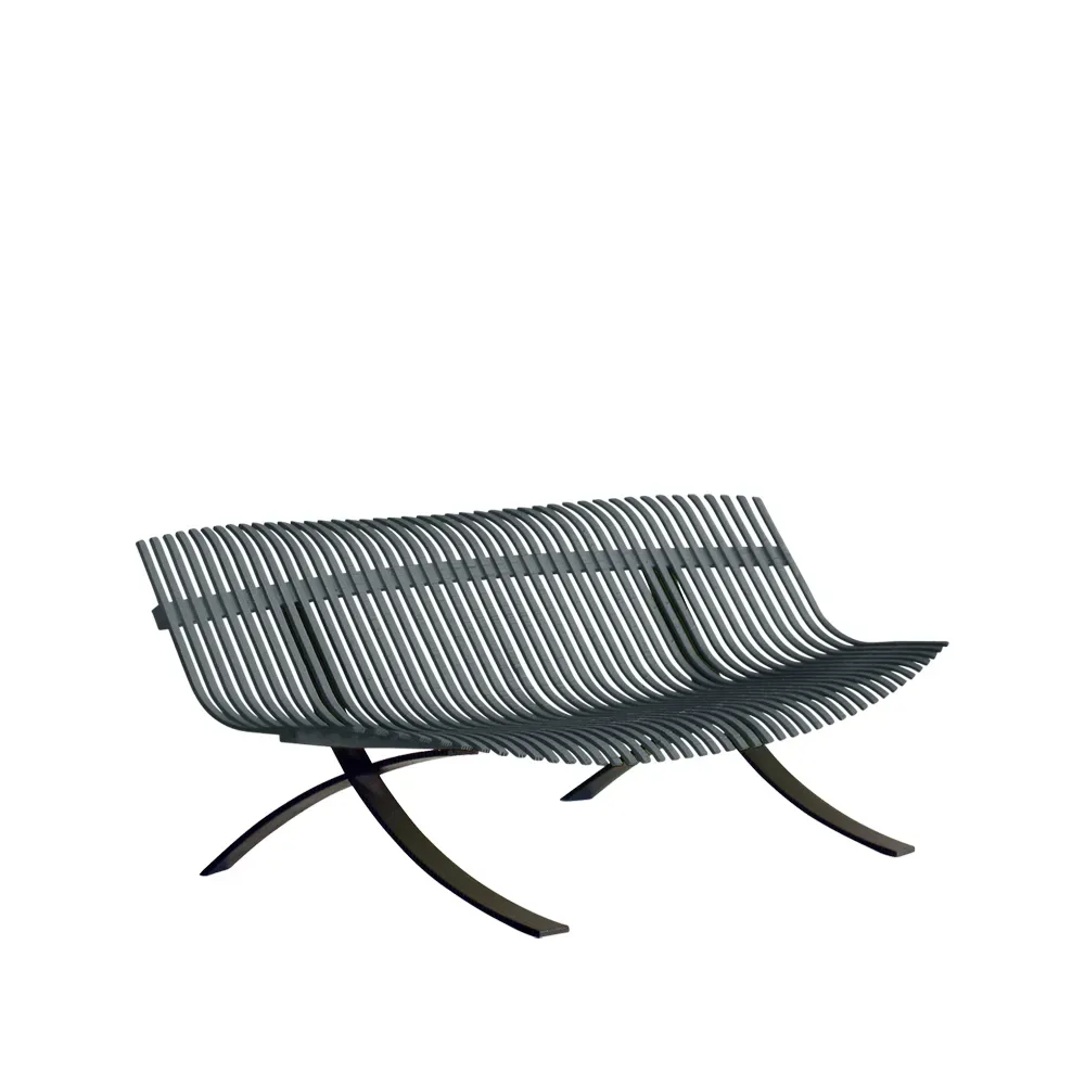 Fermob Charivari bänk Storm grey (grå)