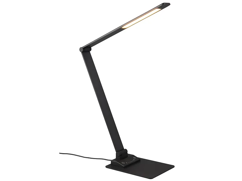 TRIO Tischlampe LED TRAVIS variable Intensität 71.9cm 6.5W schwarz