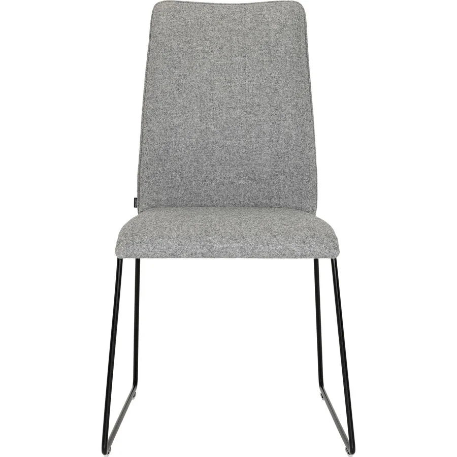 WILLISAU SWITZERLAND Stuhl Willisau Lobbi Stoff anthrazit - Material: Schurwolle