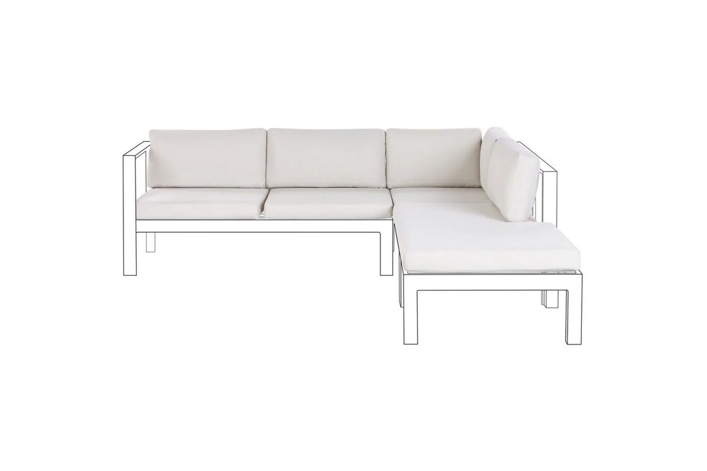 Kuddfodral Messina Vit - Vit