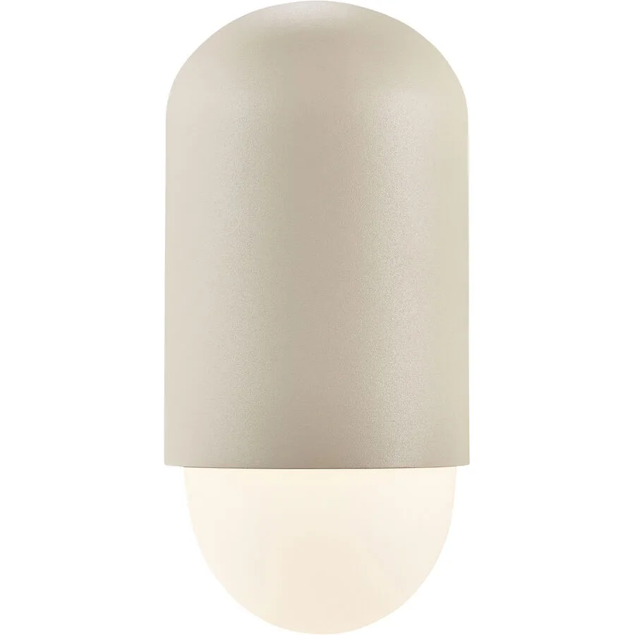 NORDLUX Wandlampe aussen Heka Beige Aluminium 10.6 cm 21.6 cm - Farbe: sand