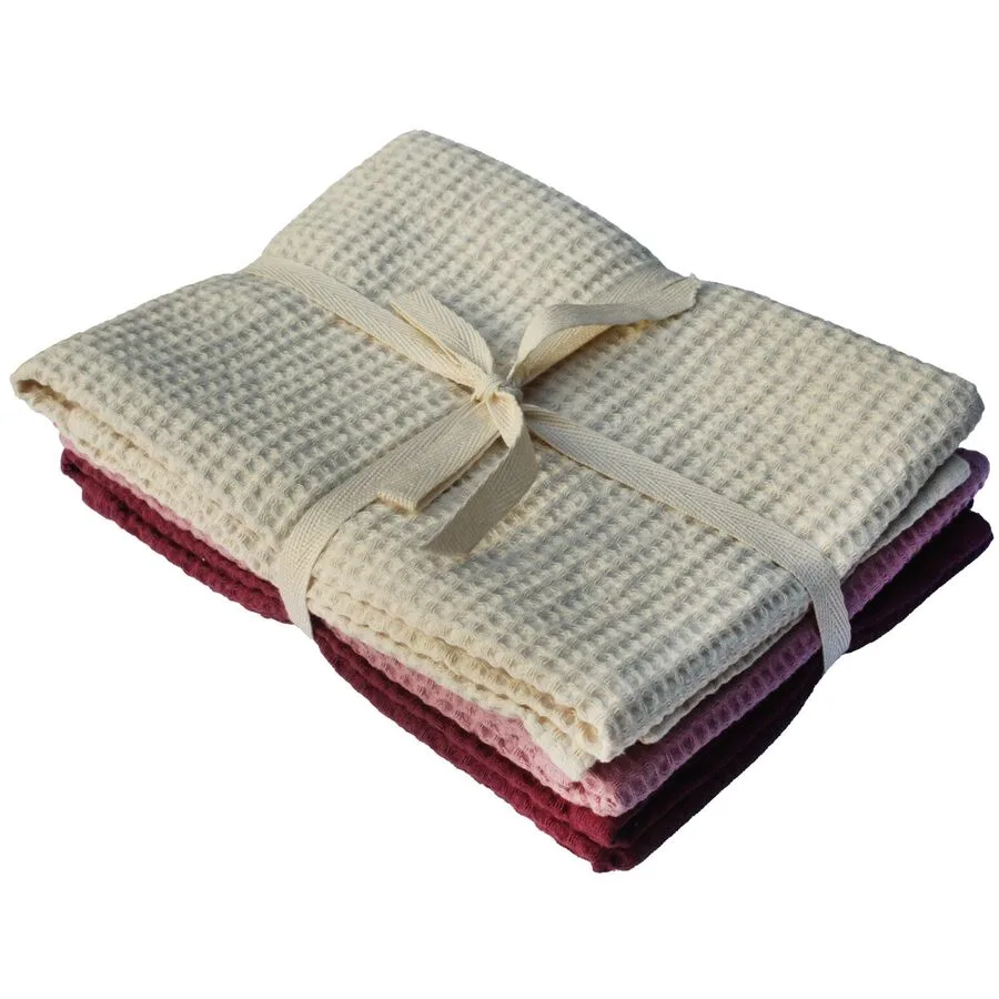 MyDeal Geschirrtuch Olivia Offwhite/rose/mauve Einfarbig Baumwolle 50 x 70 cm