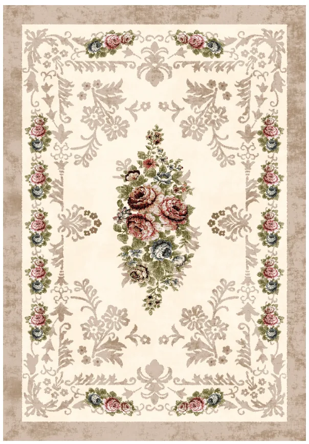 Wilton-teppe - Delpha (beige/multi) (Størrelse: 160 x 230 cm)