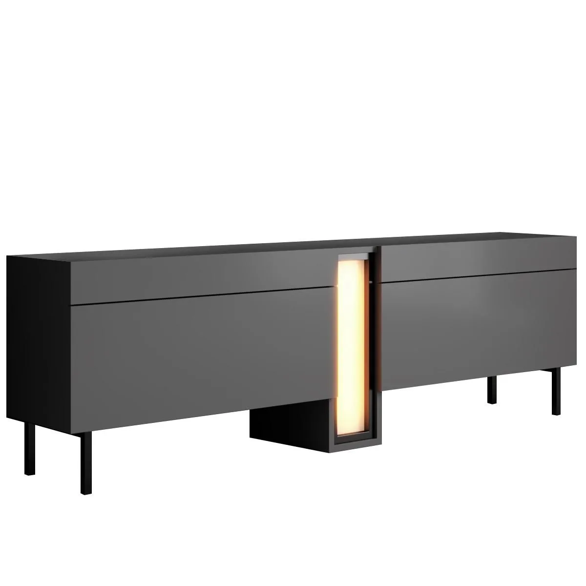 Berriaren TV-bänk 180 cm - Antracit