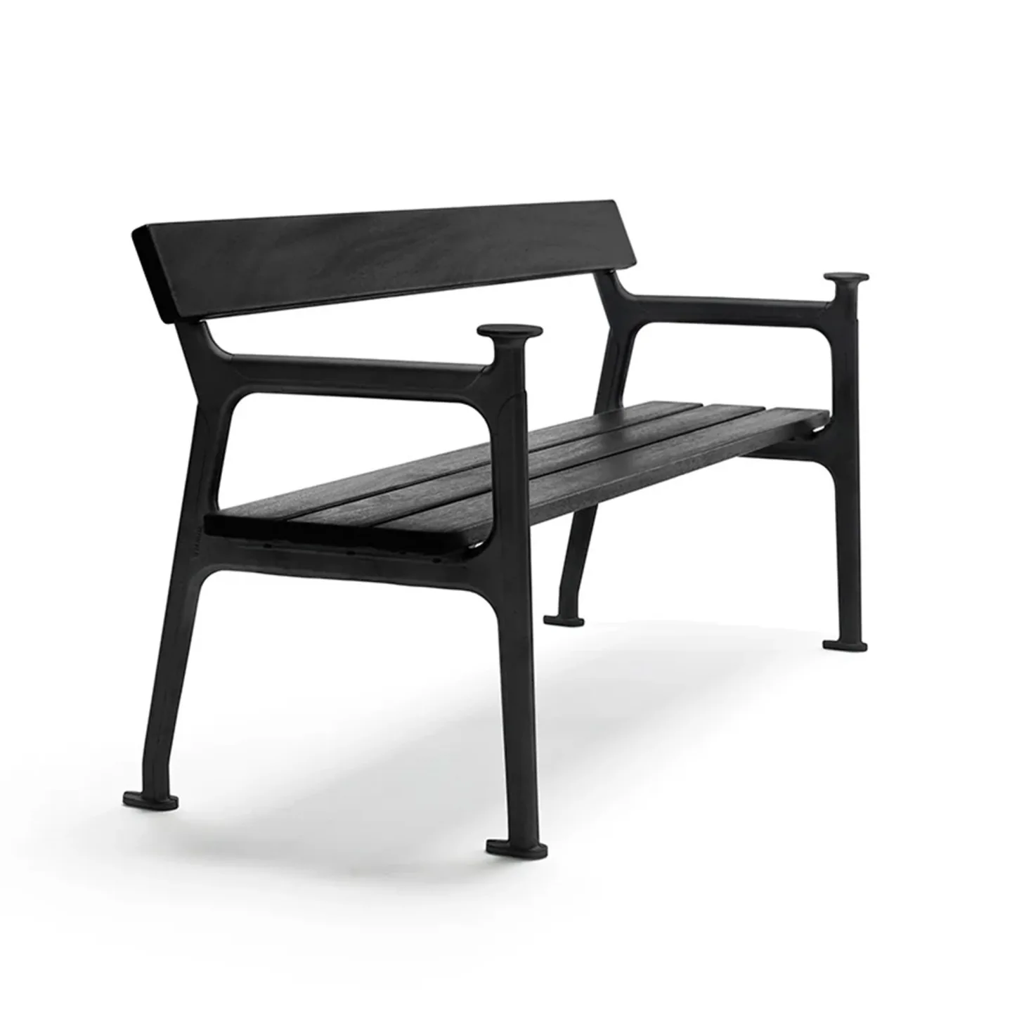 Byarums Bruk - Soffa Vilamoura - Svartlaserad Mahogny/Svartlackerad Aluminium - Soffor utomhus - Mårten Cyrén - Metall/Trä