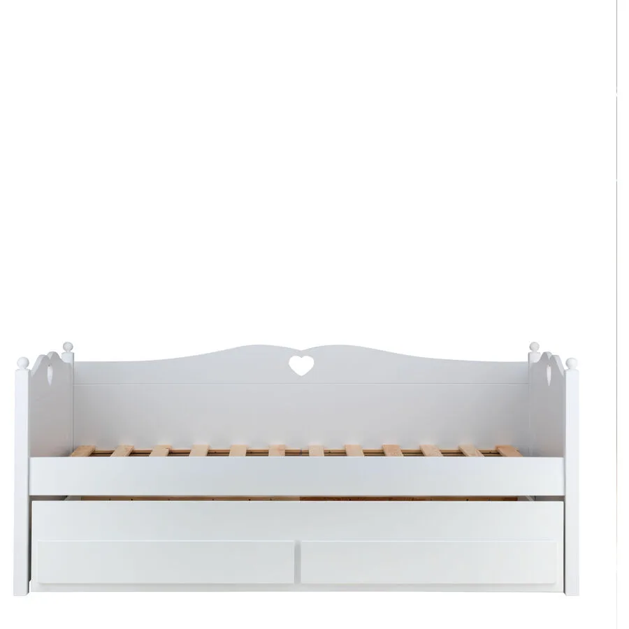 Bettzubehör Emma weiss MDF B 198 H 35 cm