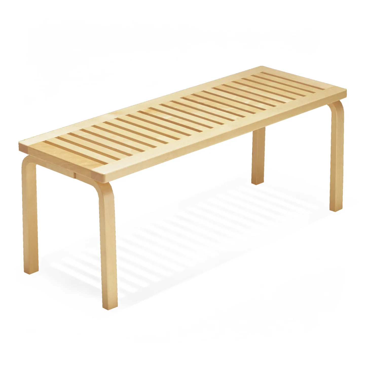 Artek - Bänk 153A - Klarlackad Björk - TV-bänkar - Alvar Aalto - Träfärgad - Trä
