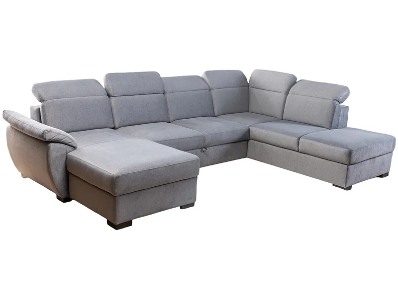 Ecksofa SITONIJA Stoff grau