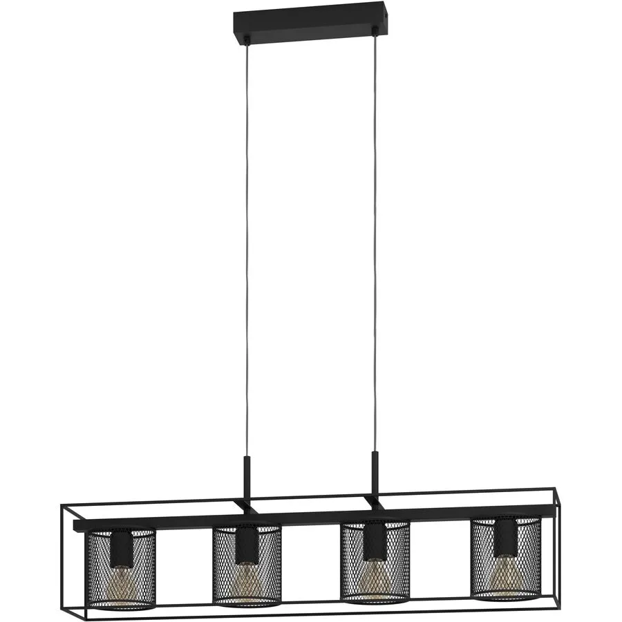 Eglo Pendellampe Catterick Schwarz Stahl 16.5 cm 110 cm