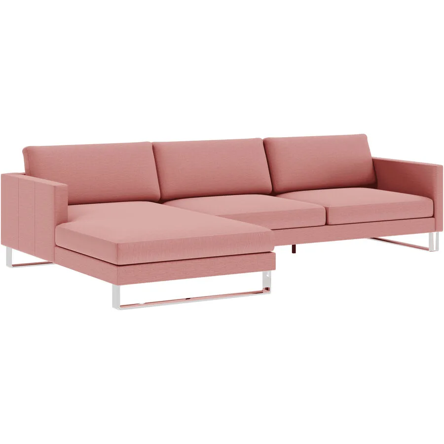 Ecksofa Domino Rot Stoff 286 cm 181 cm - Möbel Konfigurator: Traummöbel individuell zusammenstellen