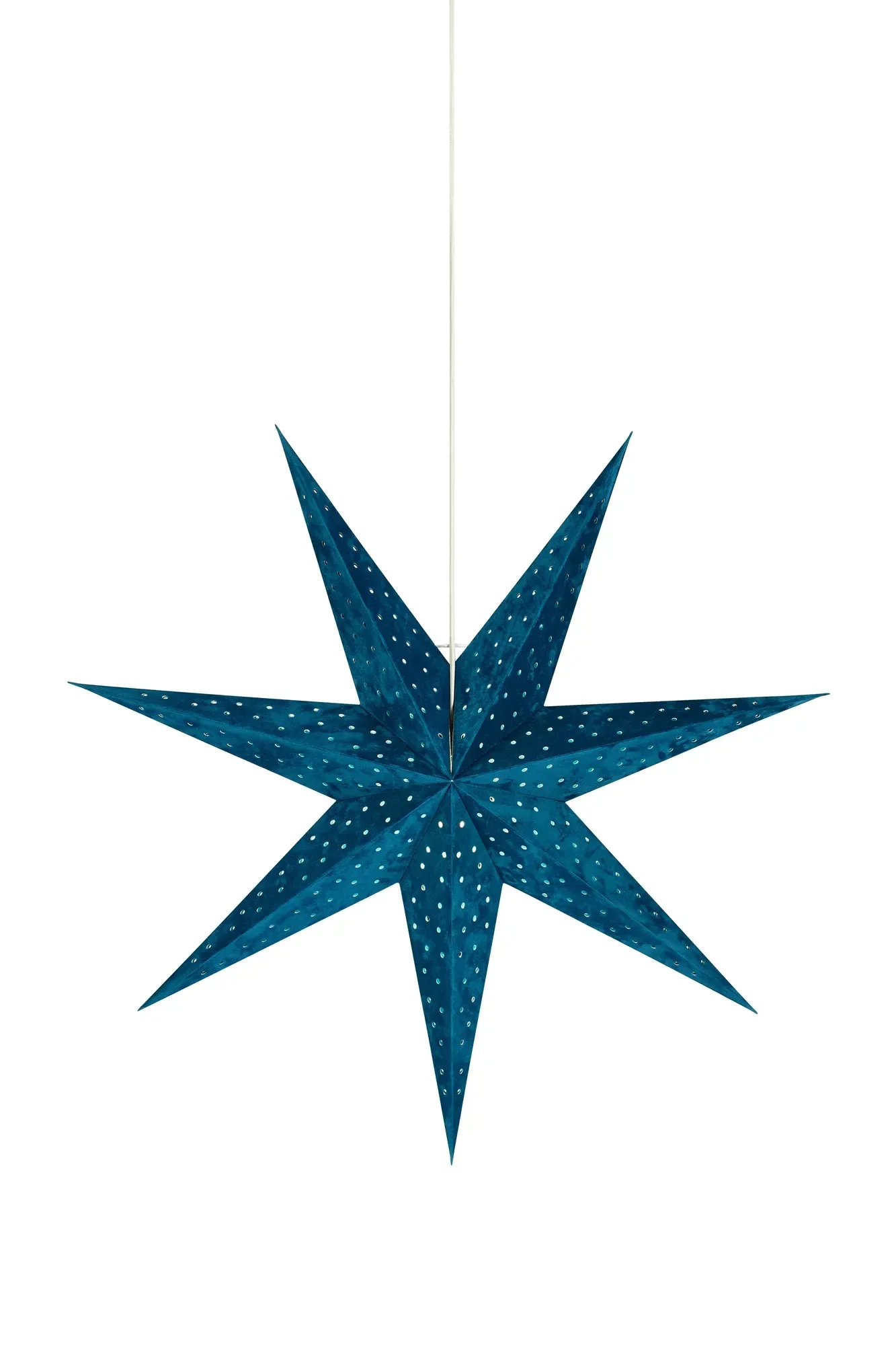 Velours Sterne Blau 75 cm